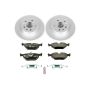 PowerStop ESK3080 Genuine Geomet Coated Rotors, ECE-R90 Brake Pads + Hardware Kit