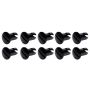 Ti22 PERFORMANCE TIP8106 Oval Head Dzus Buttons .550 Long 10 Pack Black