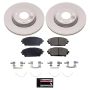 PowerStop CRK8754 Genuine Geomet Coated Rotor and Low-Dust Ceramic Brake Pad Kit