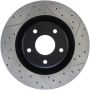 StopTech Power Slot 05-07 Cadillac XLR / 06-09 Chevy Corvette Front Left Drilled & Slotted Rotors