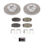 PowerStop SC8279 Semi-Coated Rotor and Low-Dust Ceramic Brake Pad Kit