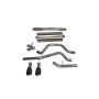 CORSA Performance 14870BLK Corsa 2014-2019 C Sierra/Chevy Silv 1500 Crew Cab/Std. Bed 5.3L V8 Black Sport Dual Rear CB Exhaust