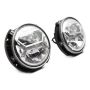 Raxiom J121872 07-18 Jeep Wrangler JK LED Halo Projector Headlights- Chrome Housing (Clear Lens)