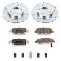 PowerStop K6317-26 Z26 Street Performance Ceramic Brake Pad and Drilled & Slotted Rotor Kit