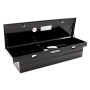 Tradesman 79304 Aluminum Single Lid Cross Bed Truck Tool Box (63in.) - Black
