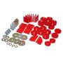 Energy Suspension 86-95 Suzuki Samurai Red Body Mount Set