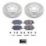 PowerStop SC7399 Semi-Coated Rotor and Low-Dust Ceramic Brake Pad Kit