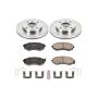 PowerStop KOE5372 OE Stock Replacement Low-Dust Ceramic Brake Pad and Rotor Kit