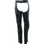 Kuryakyn 094426 Leather By River Road Plains Leather Chaps Black Womens - Medium