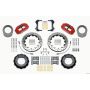 Wilwood 140-13305-DR Narrow Superlite 4R Front Hat Kit 12.88in Drill Red 76-77 Ford Bronco Dana 44 w/Lines