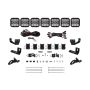 Diode Dynamics DD7824 Prinsu/Sherpa Roof Racks- SS5 7-Pod CrossLink Mounting Kit - Sport White Combo