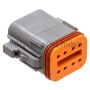 NAMZ DP-8G Deutsch DT Series 8-Wire Plug & Wedgelock - Grey (Repl. HD 72138-94GY)