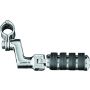 Kuryakyn 7999 Large ISO Offset Highway Pegs With 1-1/4inch Clamp Chrome (Pair)