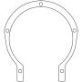 Cometic Gasket C15135 Cometic Ford Flathead V8 8BA/8CM .015in Fiber Timing Cover Gasket - 1948-1953