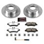 PowerStop K6198-36 Z36 Truck and SUV Carbon-Fiber Ceramic Brake Pad and Drilled & Slotted Rotor Kit