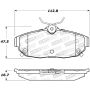 Stoptech 309.15620 Sport Brake Pads w/Shims and Hardware - Rear