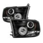 SPYDER 5030320 Projector Headlights - CCFL Halo - Black