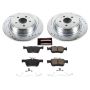 PowerStop K7417 Z23 Daily Driver Carbon-Fiber Ceramic Brake Pad and Drilled & Slotted Rotor Kit