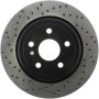 Stoptech 128.58009R Sport Cross Drilled Brake Rotor - Front Left