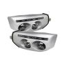 SPYDER 5070555 Fog Lights With LED Daytime Running Lights W/Switch- Clear