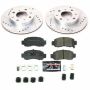 PowerStop K5224 Z23 Daily Driver Carbon-Fiber Ceramic Brake Pad and Drilled & Slotted Rotor Kit