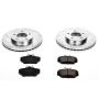 PowerStop K5406 Z23 Daily Driver Carbon-Fiber Ceramic Brake Pad and Drilled & Slotted Rotor Kit