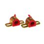 Prothane Universal Greasable Sway Bar Bushings - 7/8in - Type A Bracket - Red