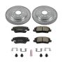 PowerStop K6991 Z23 Daily Driver Carbon-Fiber Ceramic Brake Pad and Drilled & Slotted Rotor Kit