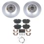 PowerStop ESK6037 Genuine Geomet Coated Rotors, ECE-R90 Brake Pads + Hardware Kit
