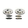 PowerStop KOE1551 OE Stock Replacement Low-Dust Ceramic Brake Pad and Rotor Kit