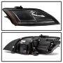 SPYDER 5085535 Projector Headlights - Sequential Turn Signal - Black