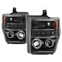 SPYDER 5086006 Projector Headlights - LED Halo - Black