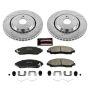 PowerStop K6957 Z23 Daily Driver Carbon-Fiber Ceramic Brake Pad and Drilled & Slotted Rotor Kit