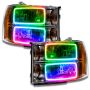 Oracle Lighting 7054-334 SMD Pre-Assembled Headlights, Square Ring Design, ColorSHIFT(tm) - No Controller
