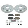 PowerStop K8310 Z23 Daily Driver Carbon-Fiber Ceramic Brake Pad and Drilled & Slotted Rotor Kit