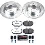 PowerStop K6152-26 Z26 Street Performance Ceramic Brake Pad and Drilled & Slotted Rotor Kit