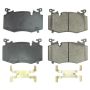 PowerStop 17-8002 PowerStop - Z17 Low-Dust Ceramic Brake Pads with Hardware