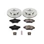 PowerStop KOE1325 OE Stock Replacement Low-Dust Ceramic Brake Pad and Rotor Kit
