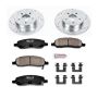 PowerStop K4658 Z23 Daily Driver Carbon-Fiber Ceramic Brake Pad and Drilled & Slotted Rotor Kit