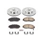 PowerStop KOE5392 OE Stock Replacement Low-Dust Ceramic Brake Pad and Rotor Kit