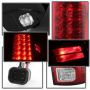 SPYDER 5077547 LED Tail Lights - Red Clear
