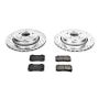 PowerStop K6165 Z23 Daily Driver Carbon-Fiber Ceramic Brake Pad and Drilled & Slotted Rotor Kit