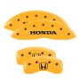 MGP 20219SHOHYL 4 Caliper Covers Engraved Front Honda Engraved Rear H Logo Yellow finish black ch