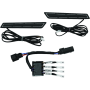 Kuryakyn 5477 LED Saddlebag Hinge Accents Black
