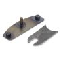 MPD RACING MPD84015 Weld-on Front Plate for shifter w/cable tab