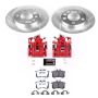 PowerStop KC847A-26 Z26 Street Performance Ceramic Brake Pad, Drilled Slotted Rotor, and Caliper Kit