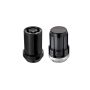 McGard (65457BK 12X1.5 MCG 4 LUG SPLINEDRIVE KIT, BLACK W/WHL LKS)