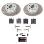 PowerStop SC627 Semi-Coated Rotor and Low-Dust Ceramic Brake Pad Kit