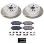 PowerStop SC5498 Semi-Coated Rotor and Low-Dust Ceramic Brake Pad Kit