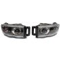 Raxiom R131477 02-05 Dodge RAM 1500/2500/3500 Axial LED Projector Headlights- Blk Housing (Clear Lens)